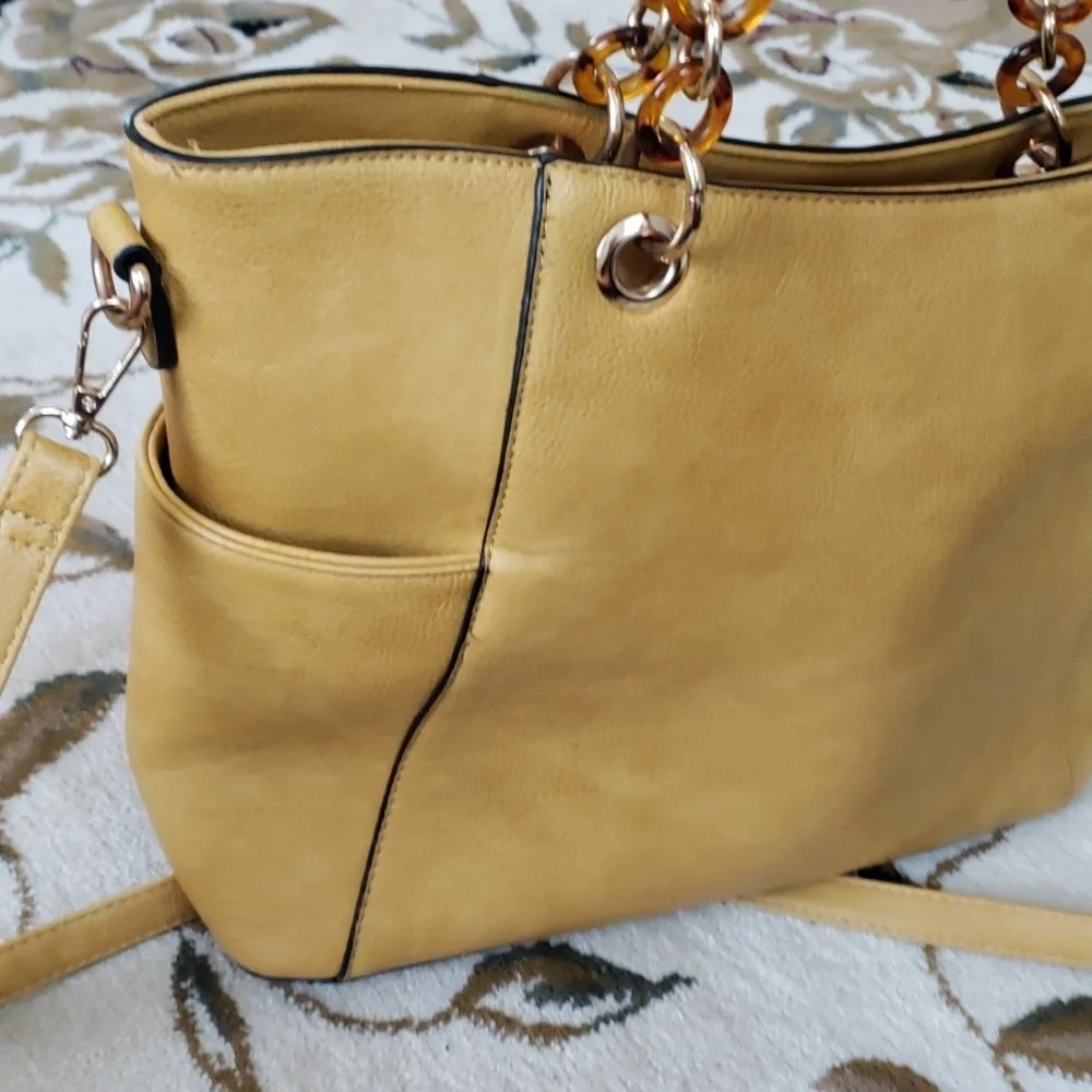 MKF Collection Rylee Tote Handbag Vegan Leather Multi-Functional Crossbody Bag